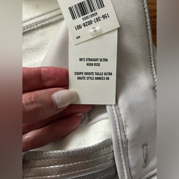 Abercrombie & Fitch Vegan Leather 90s Straight Pant - Picture 5 of 7